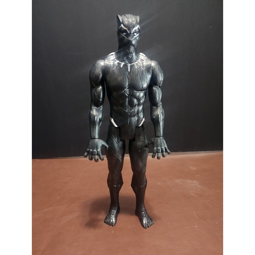 Black Panther Action Figure Black Silver Plastic Black Panther Franchise